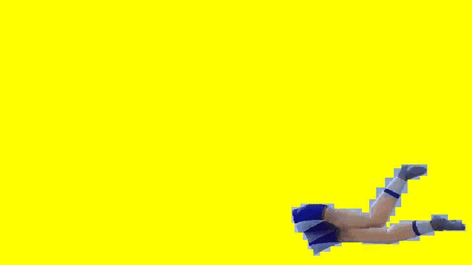 Yellowwhirlaway, ceiling screen — animated collage.